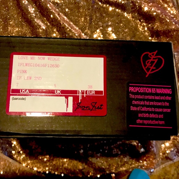 NEW IRON FIST LOVE ME NOW WEDGE  PLATFORM SIZE 7🔥 - Picture 9 of 10